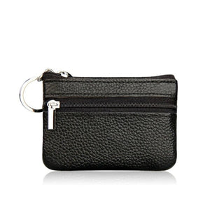 PU Leather Mini Functional Pouch Zipper