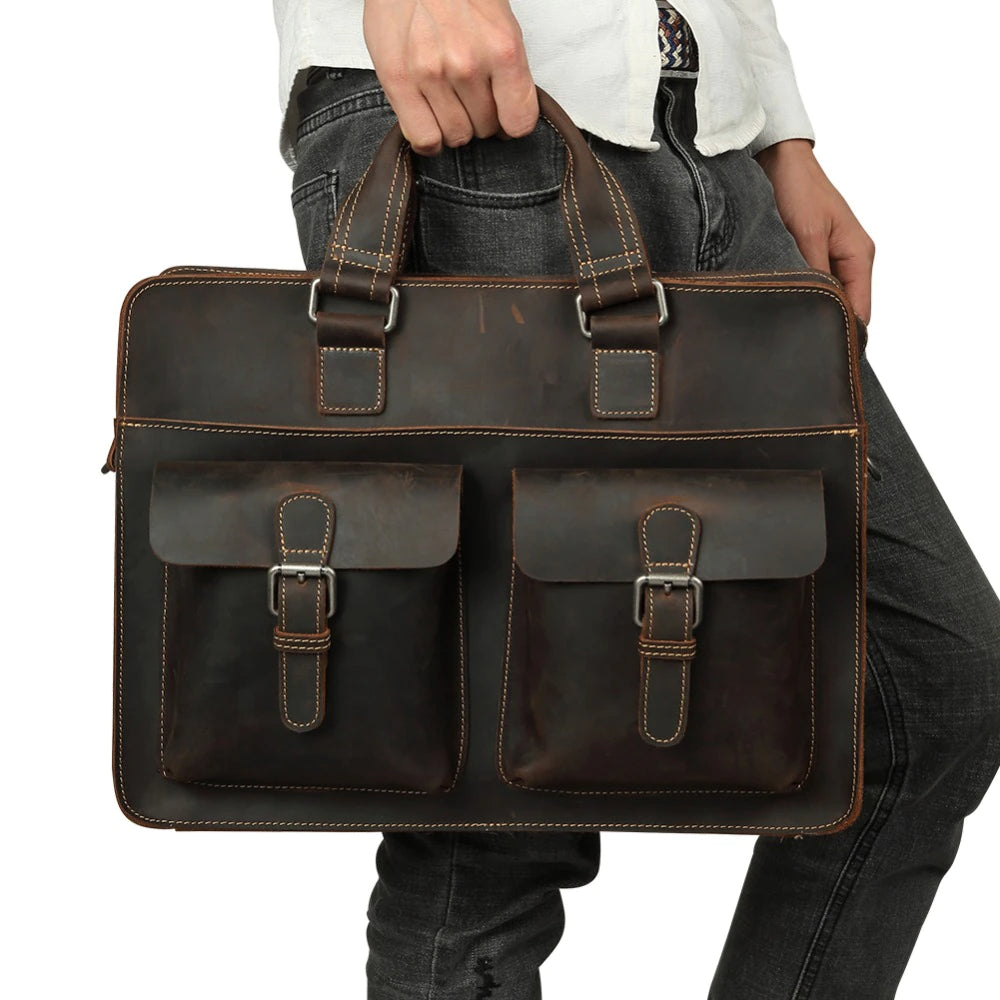 Genuine Leather Briefcase Bag