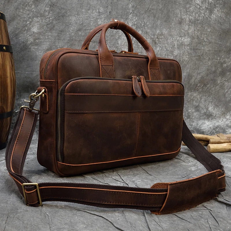 Retro Laptop Briefcase Bag