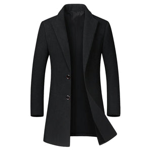 Casual Slim Fit Turn Down Collar Coat