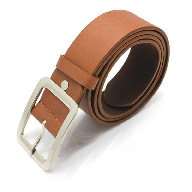 Casual Faux Leather Buckle Belt