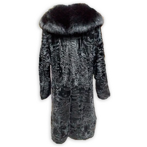 Black Karakul Fur Coat