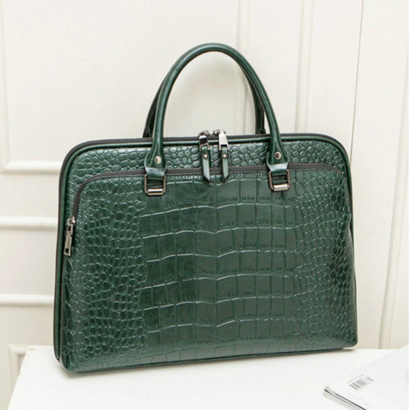 Women Leather Briefcase For Laptop