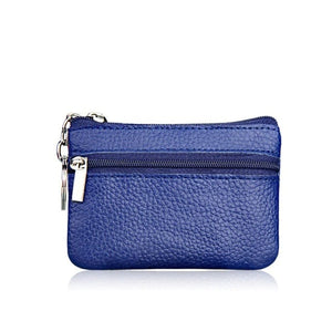 PU Leather Mini Functional Pouch Zipper