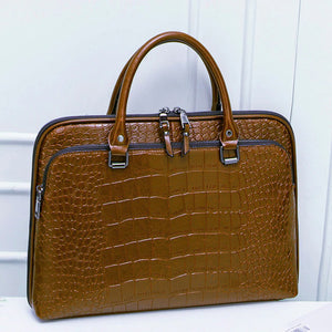 Women Leather Briefcase For Laptop