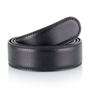 Luxury Men PU Leather No Buckle Belt