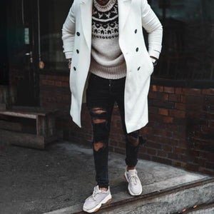 White Long Trench Coat