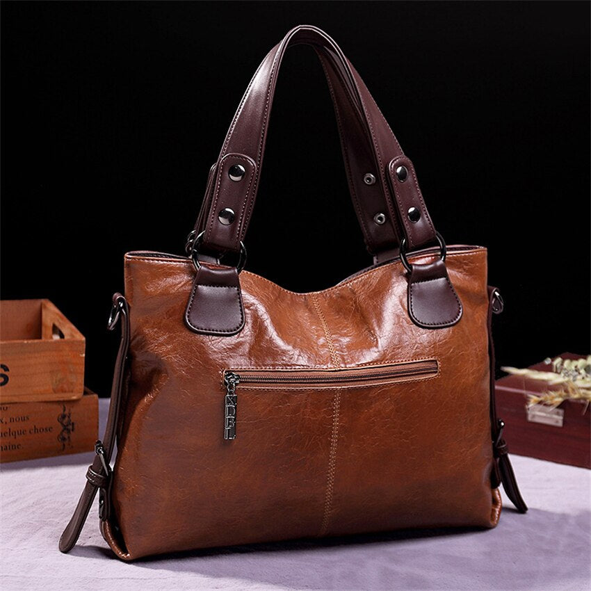 Vintage Soft Leather Shoulder Bag