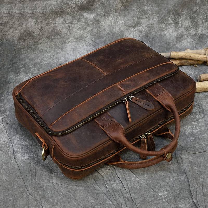 Retro Laptop Briefcase Bag