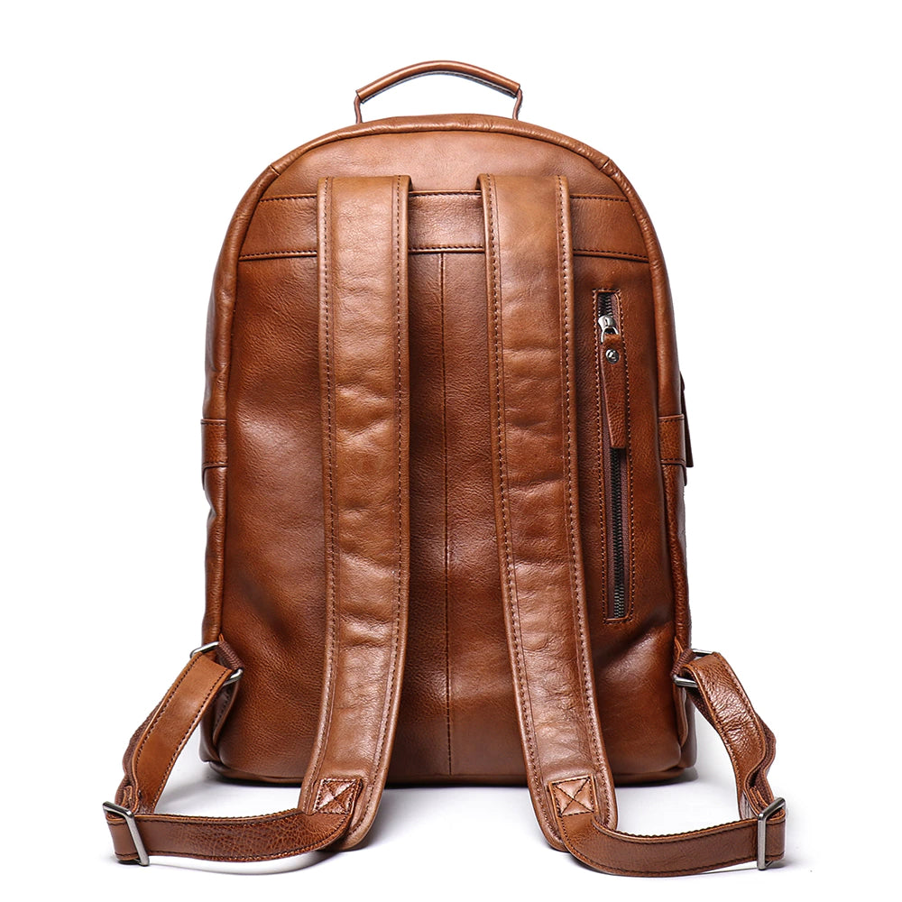 Genuine Leather Cowhide Multifunction Laptop Bag