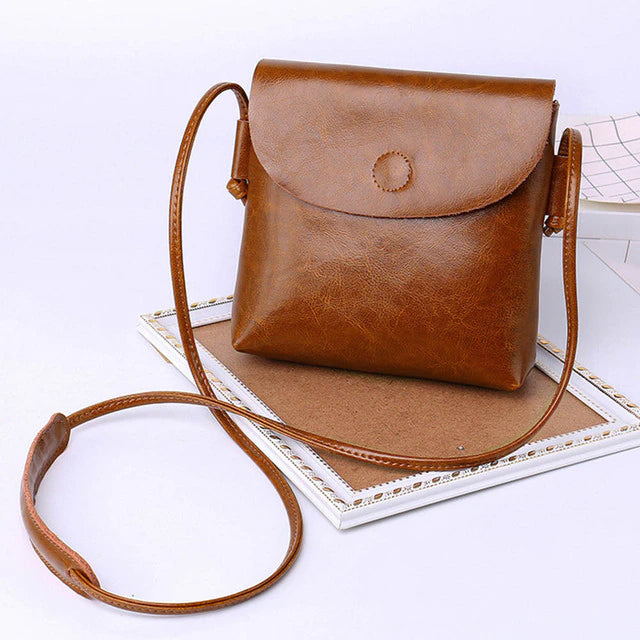 Genuine Leather Women Messenger Purse