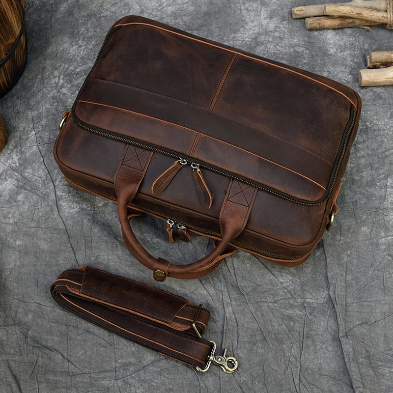 Retro Laptop Briefcase Bag