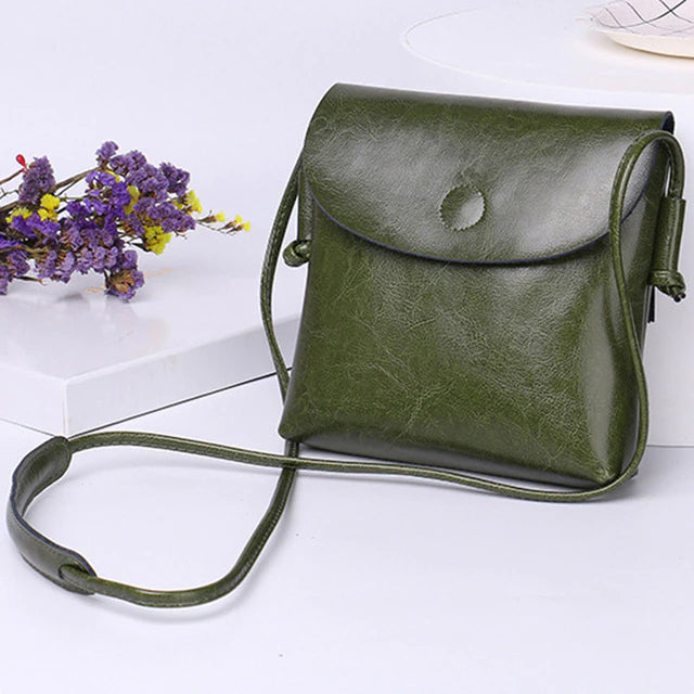 Genuine Leather Women Messenger Purse