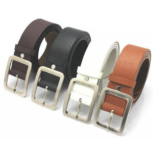 Casual Faux Leather Buckle Belt