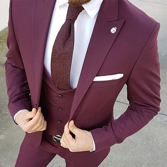 Men Wedding Suit 3 Pcs