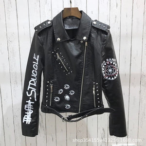 Female Motorcycle Streetwear Jacket