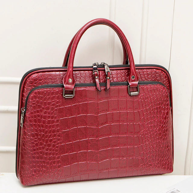 Women Leather Briefcase For Laptop