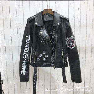 Female Motorcycle Streetwear Jacket