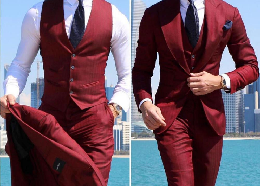 Classy Slim Fit 3 Piece Suit For Men