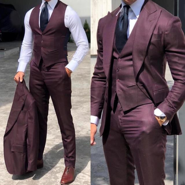 Classy Slim Fit 3 Piece Suit For Men