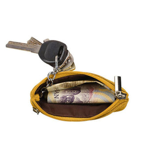 PU Leather Mini Functional Pouch Zipper