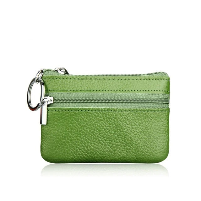 PU Leather Mini Functional Pouch Zipper