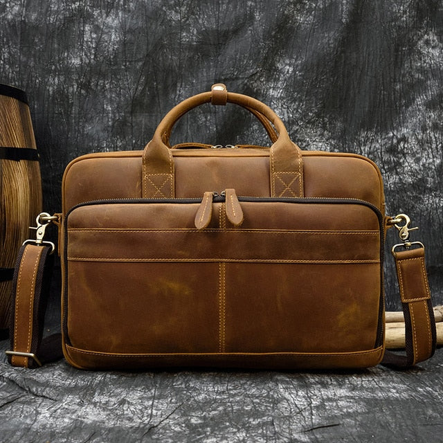 Retro Laptop Briefcase Bag