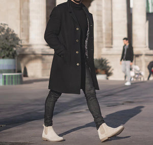 Casual High Quality Long Woolen Coat