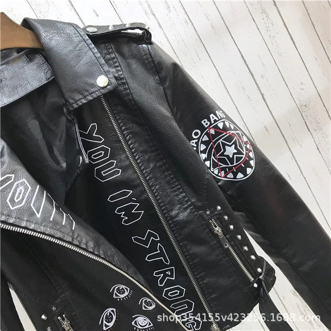 Female Motorcycle Streetwear Jacket