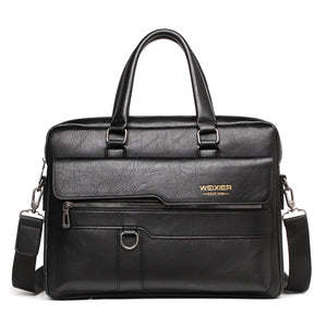 PU Leather Shoulder Laptop Bag