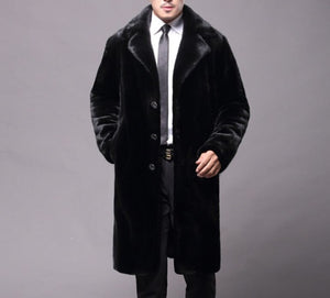 Casual Windbreaker Long Fur Coat For Winter