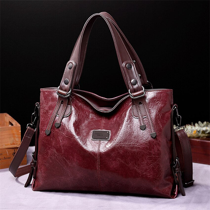 Vintage Soft Leather Shoulder Bag