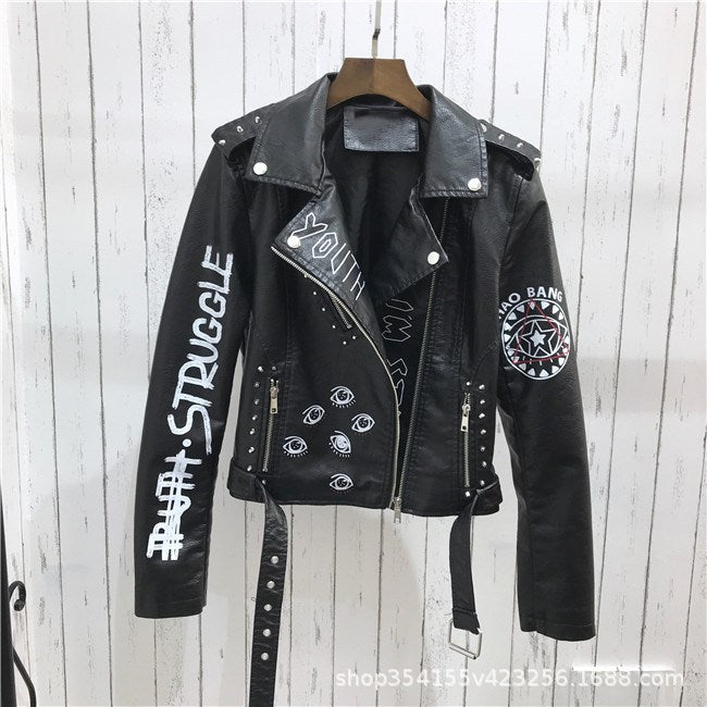 Female Motorcycle Streetwear Jacket