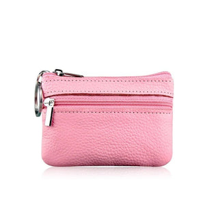 PU Leather Mini Functional Pouch Zipper