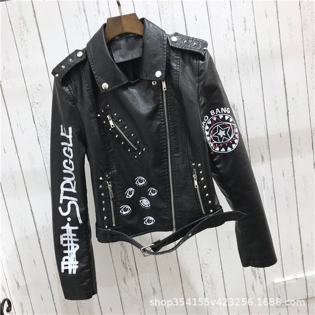 Female Motorcycle Streetwear Jacket