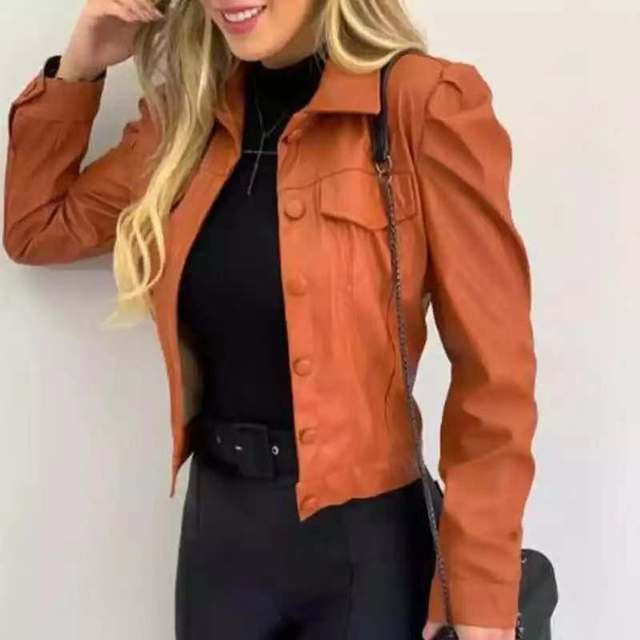 Women Biker Outerwear Jacket