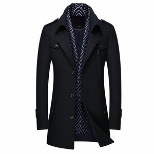 Winter Wool Men Thick Coat