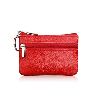 PU Leather Mini Functional Pouch Zipper