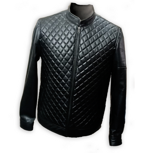 Diamond Cut Leather Jacket