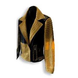 Golden And Black Studs Jacket