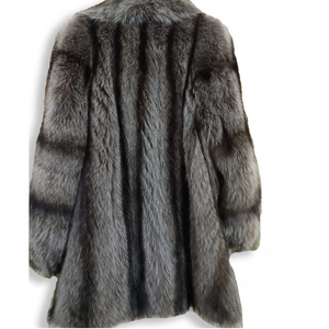 Stripes Fur Coat