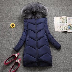 Fur Fashion Winter Hooded Coat