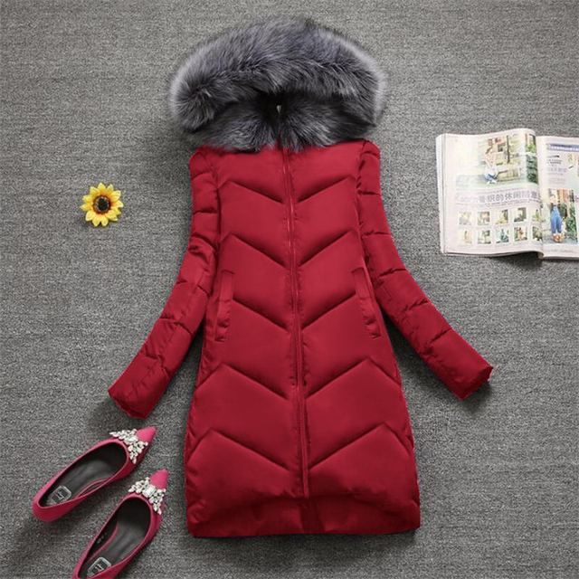 Fur Fashion Winter Hooded Coat