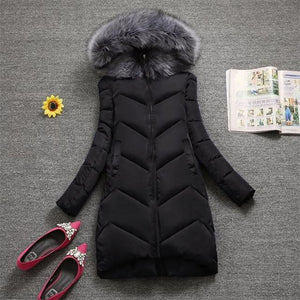 Fur Fashion Winter Hooded Coat