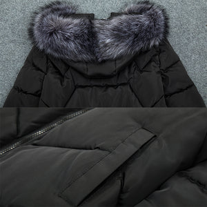 Fur Fashion Winter Hooded Coat