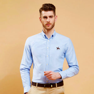 100% Cotton Oxford Casual Slim Fit Dress Shirt