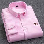 100% Cotton Oxford Casual Slim Fit Dress Shirt