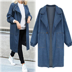 Oversize Loose Long Jeans Jacket