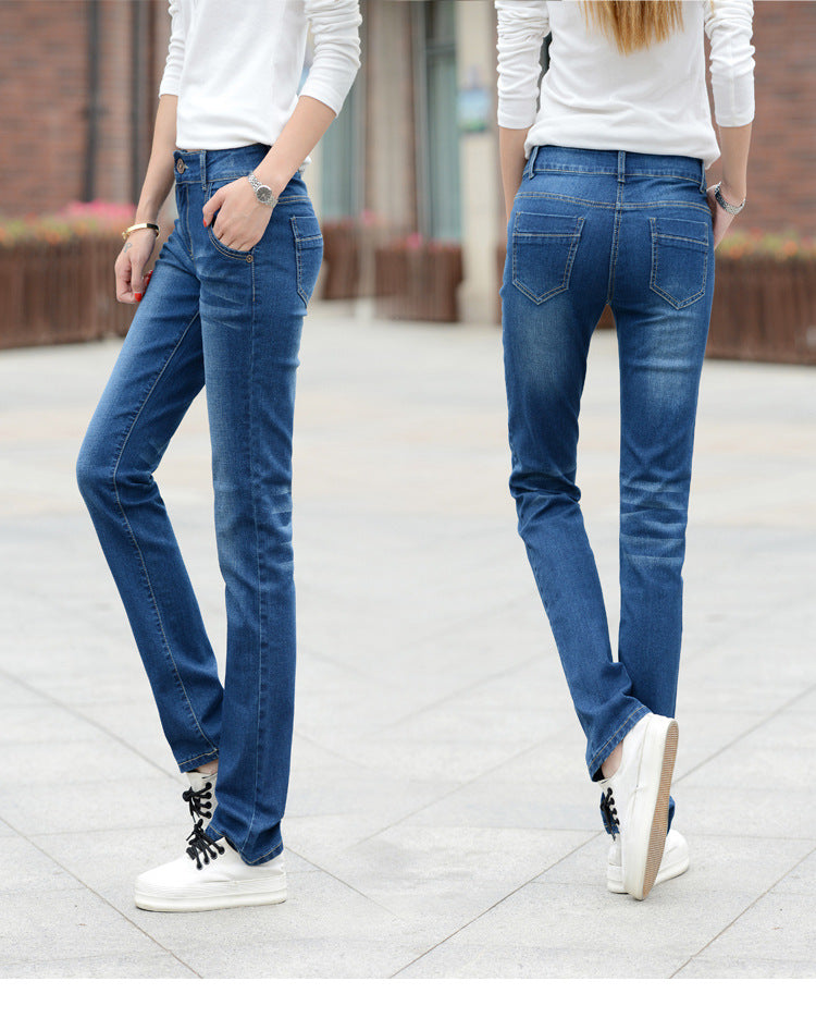 Women Straight Denim Trouser Jeans