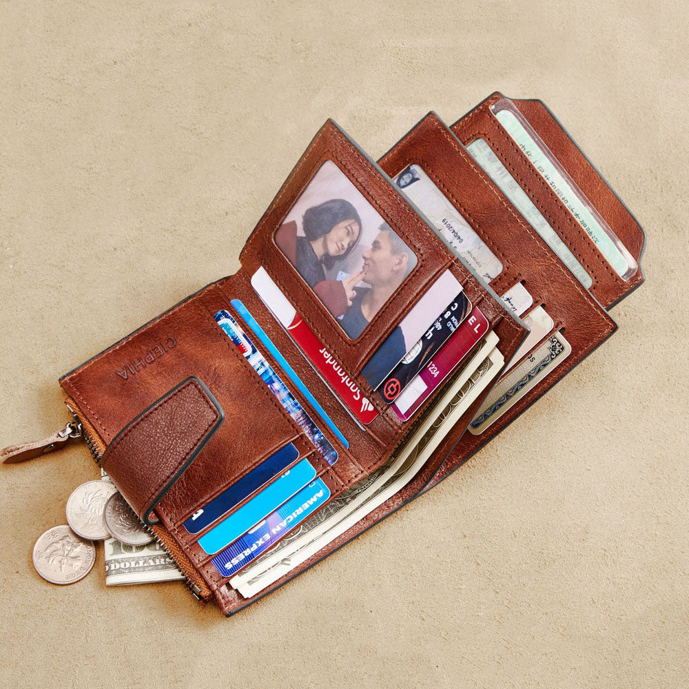 Genuine Leather Vintage Wallet